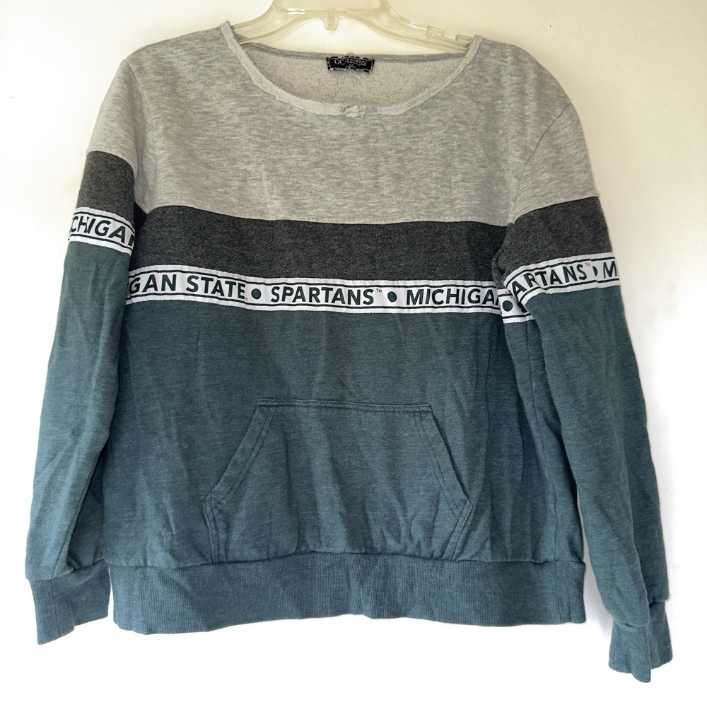 Michugan State Spartans Pullover Medium Sweater College Sportswear Basketball